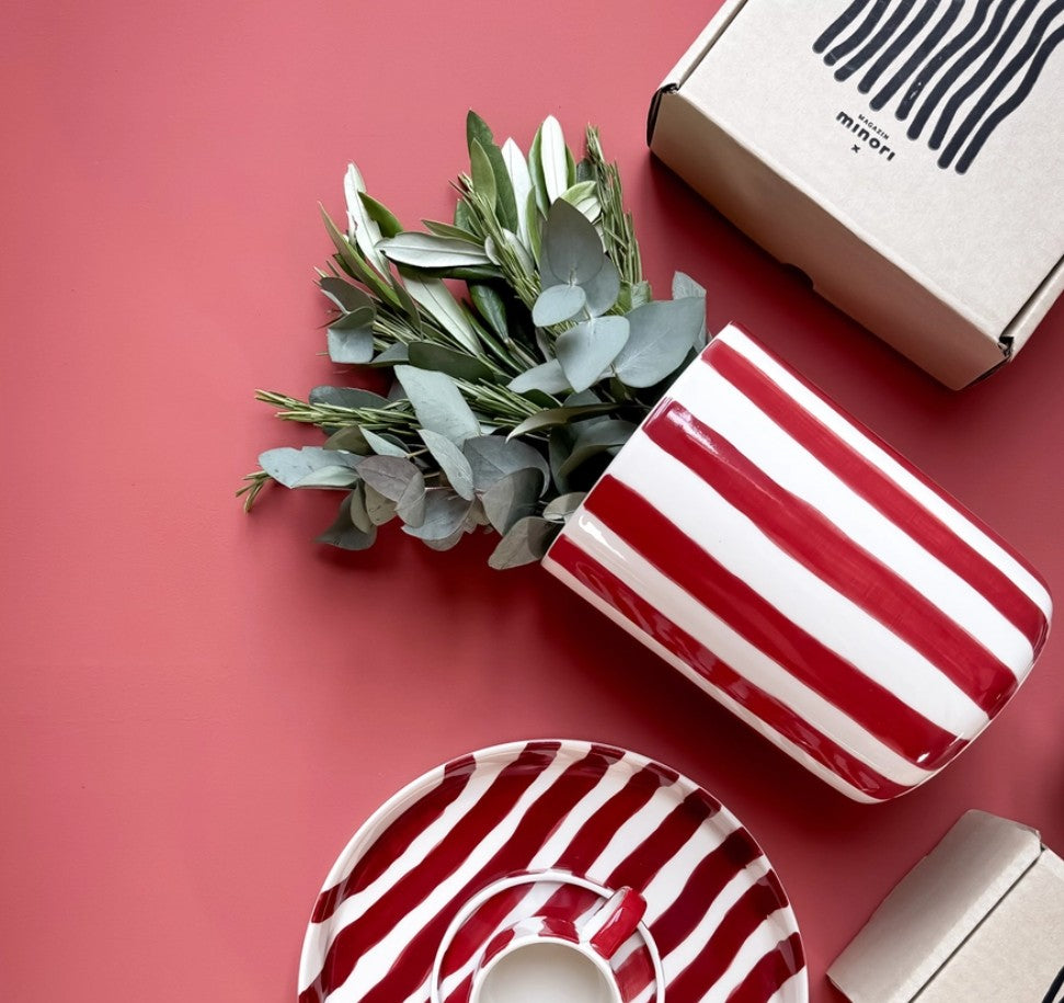 Vase Stripes - Rouge Tarmonto