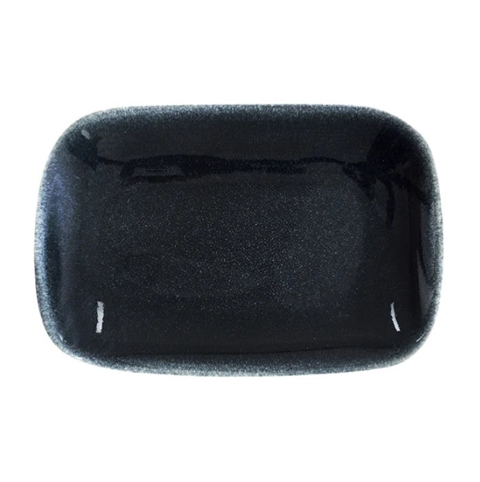 Plat rectangle Maguelone - small - bleu nuit