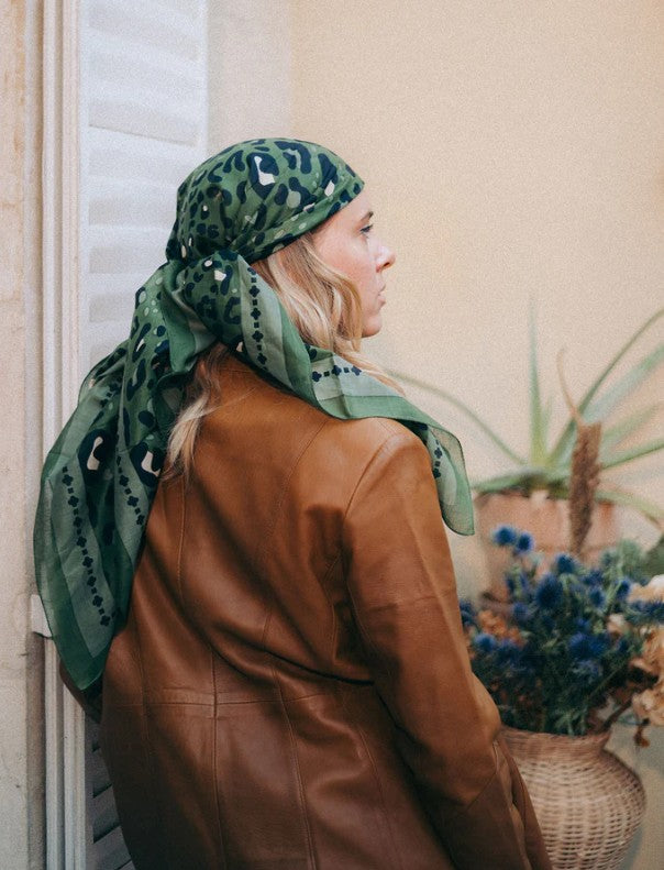 Foulard Leo coton - vert