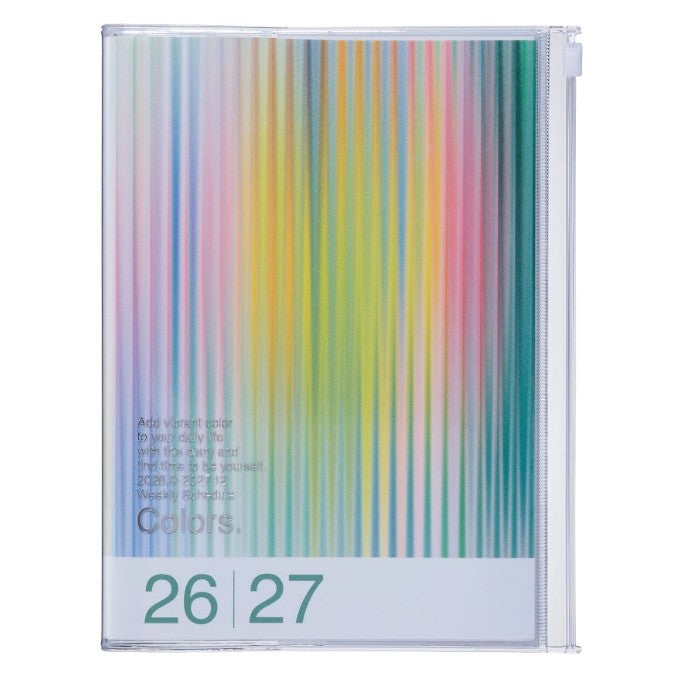 Agenda Gradient A5 2026-2027 - Green