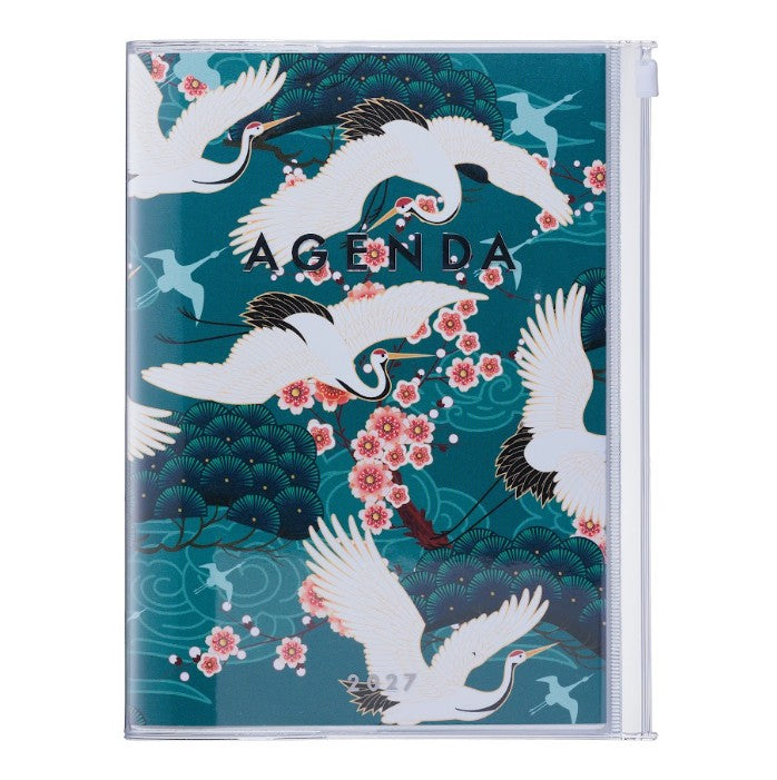 Agenda Japan A5 2026-2027 - Birds Green