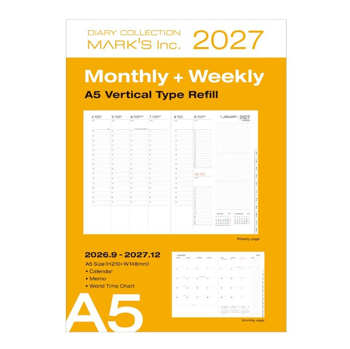 Refill Agenda A5 2026-2027