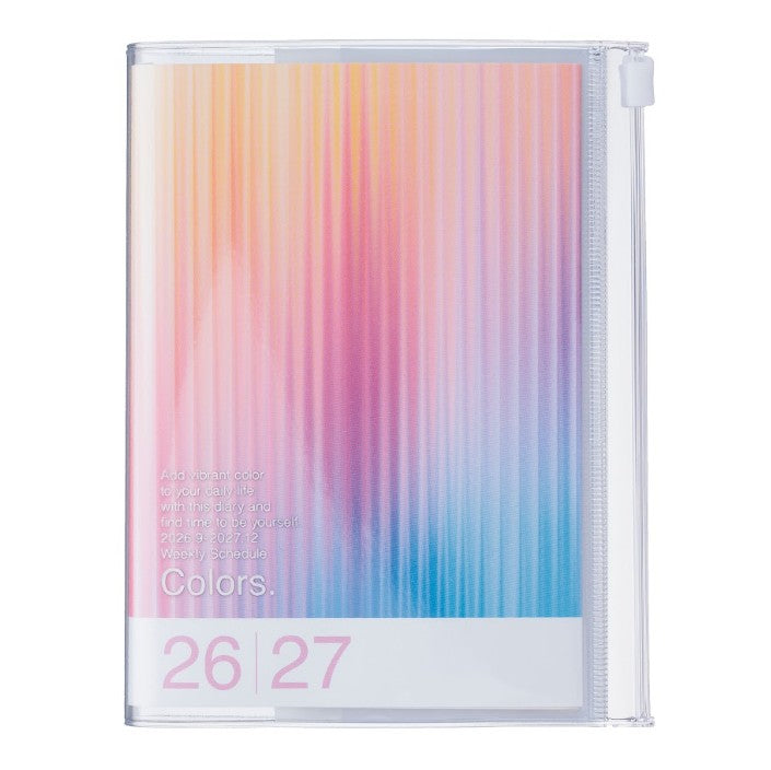 Agenda Gradient A6 2026-2027 - Magenta