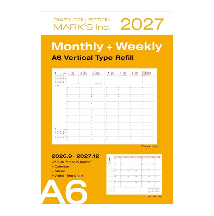 Refill Agenda A6 2026-2027