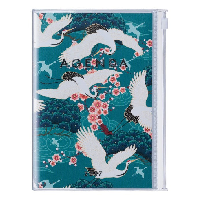Agenda Japan B6 2026-2027 - Birds Green