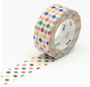 Masking tape - Dot colorful