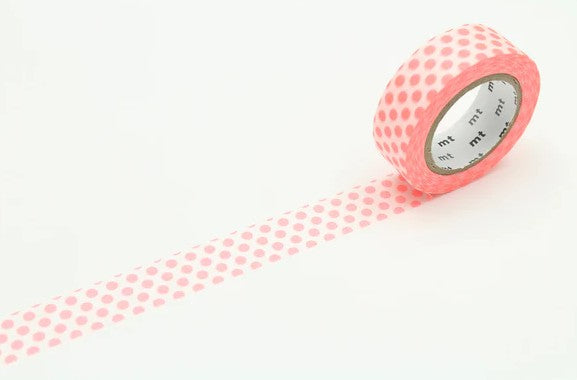 Masking tape - Dot shocking red