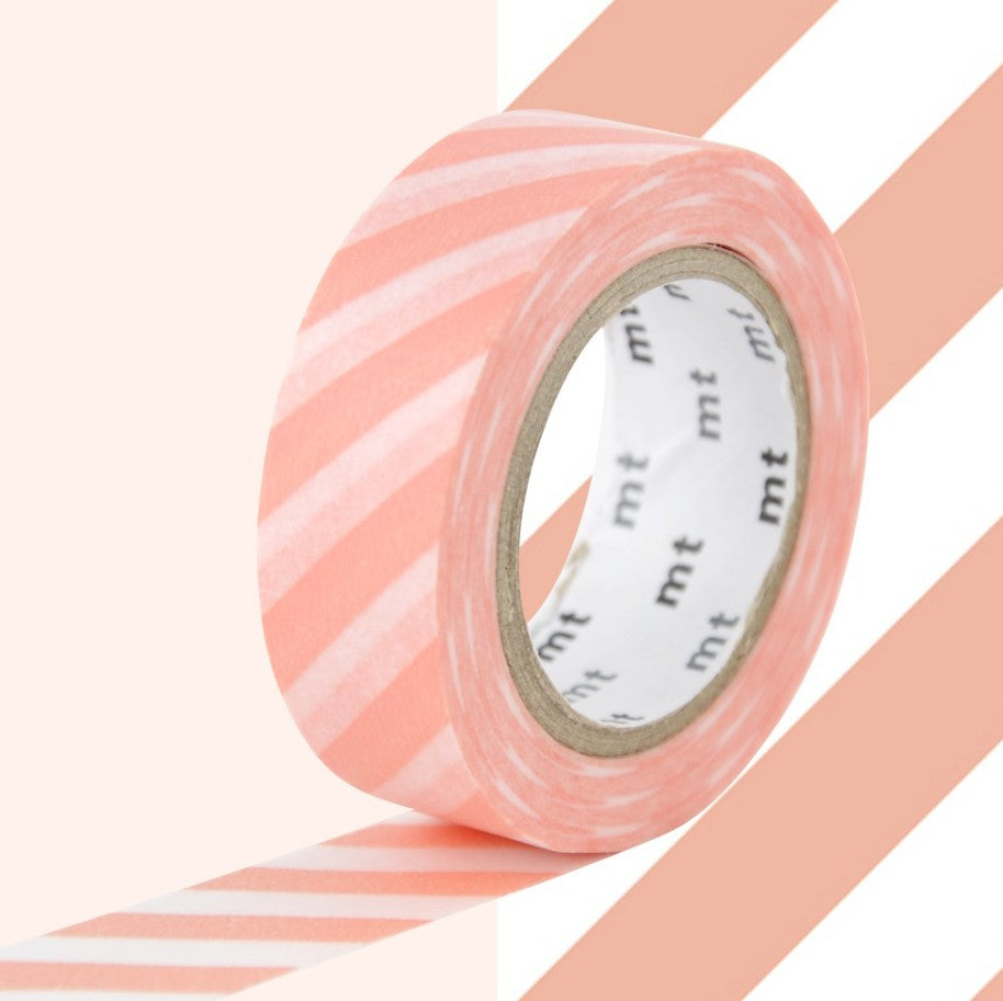 Masking tape - Stripe salmon - MT01D370RZ