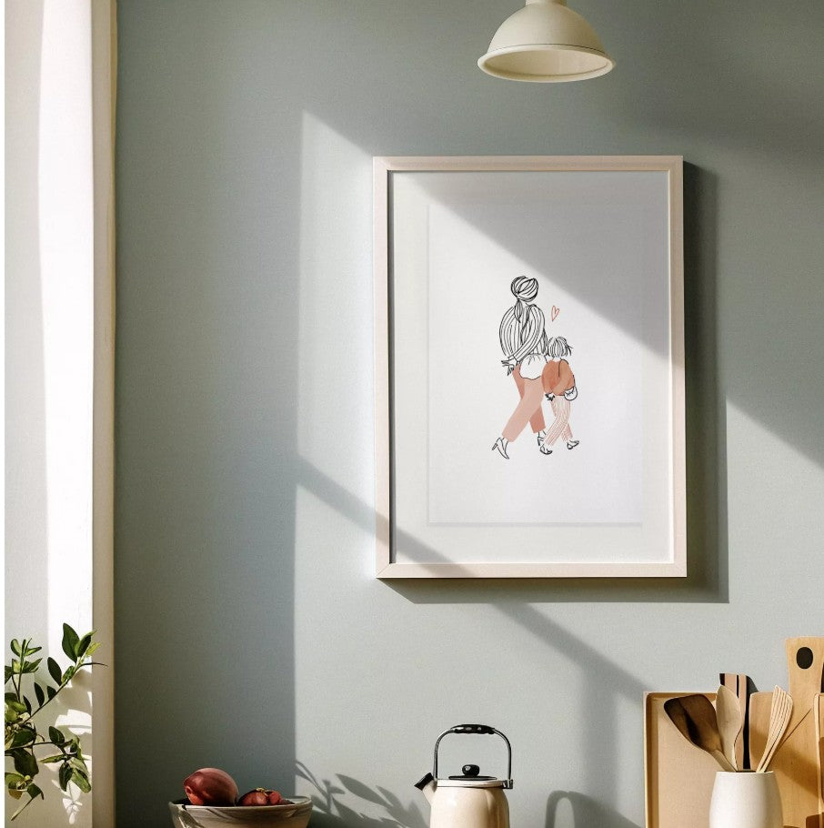 Affiche A4 - Pretty girls - La douceur du lien