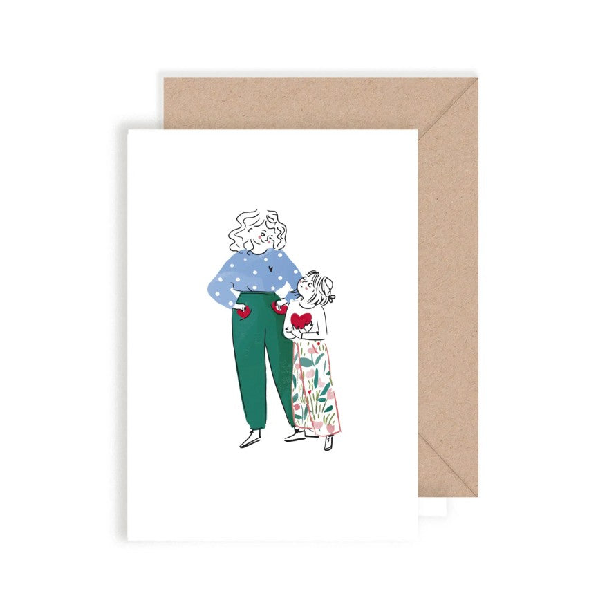 Carte double avec enveloppe - Aime