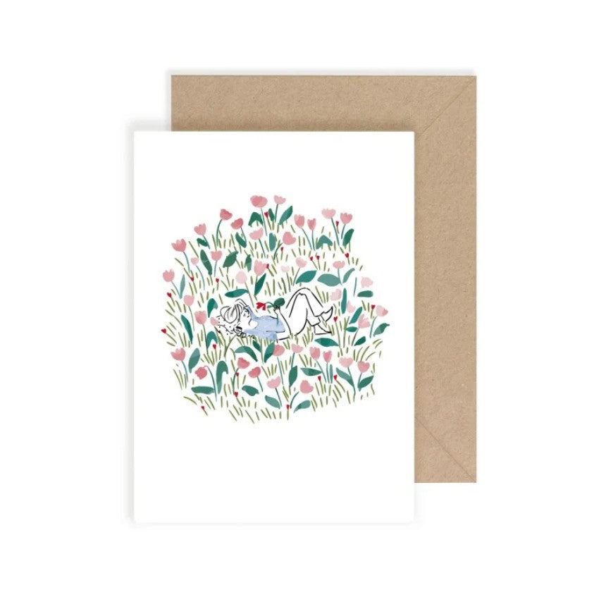 Carte avec enveloppe - Sieste nature