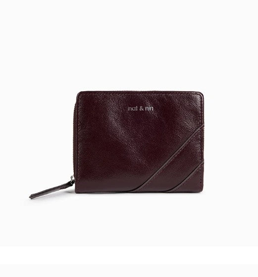 Portefeuille Nina - Aubergine