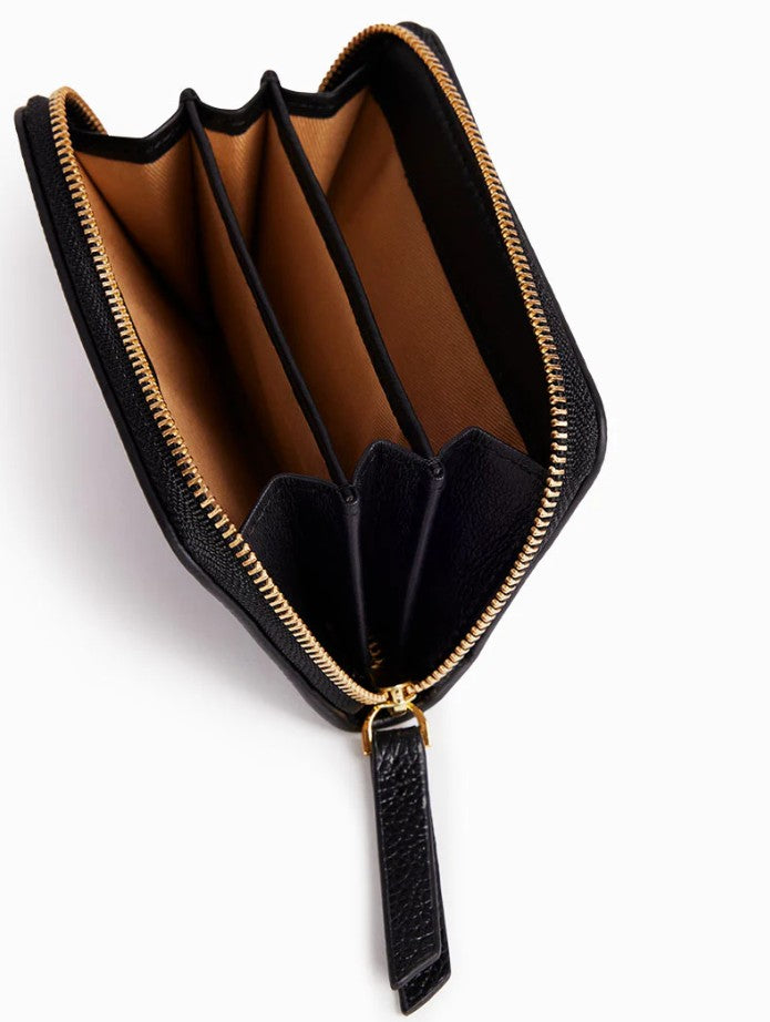 Portefeuille Pia - Noir bi-matière