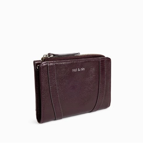 Portefeuille Roza  - Aubergine