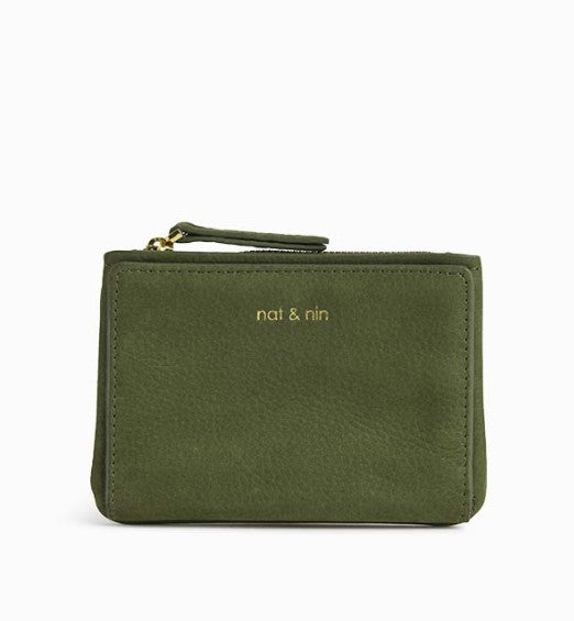 Portefeuille Soly - Olivier - Peau de pêche