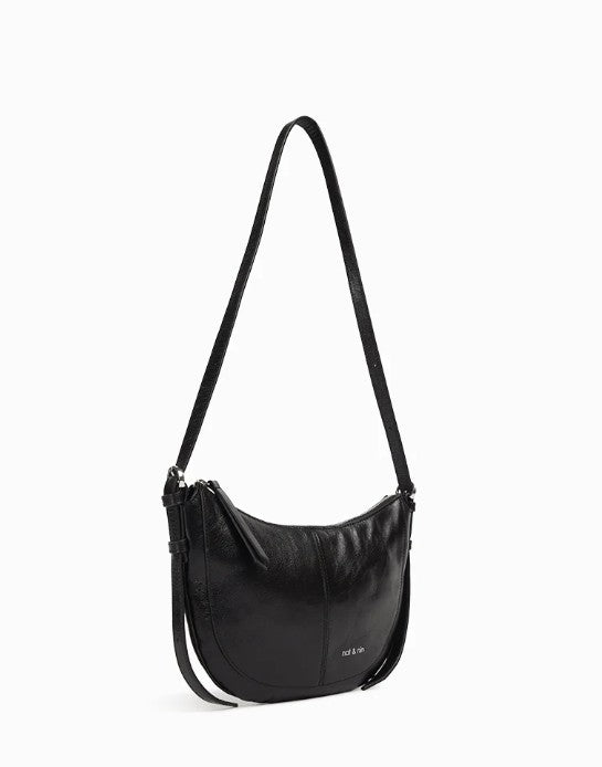 Sac Mini Rodéo - Noir glacé - Cuir glacé craquelé