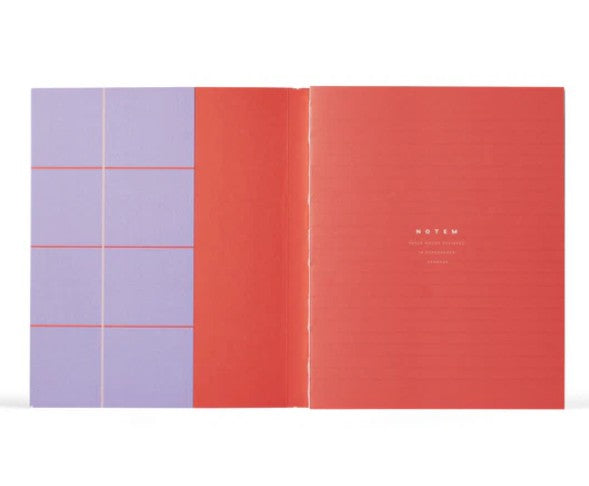 Notebook - Uma - Medium - Lavender Check
