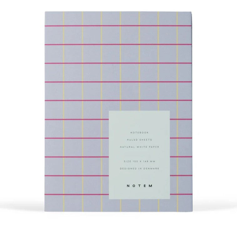 Notebook - Uma - Small - Lavender Check