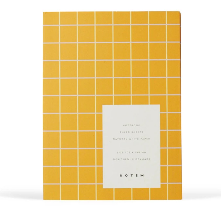 Notebook - Uma - Small - Ochre Check