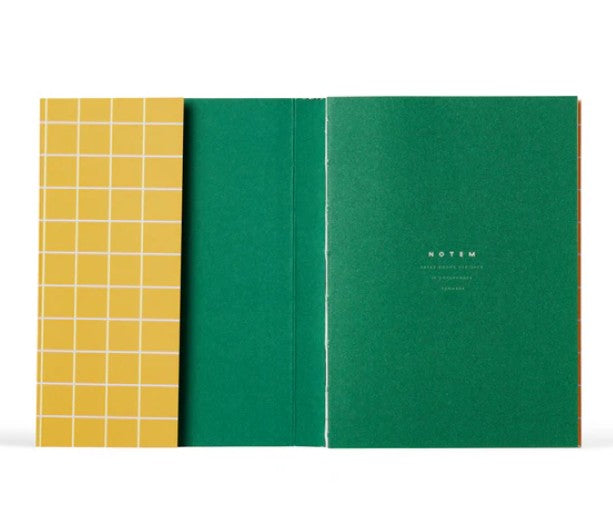 Notebook - Uma - Small - Ochre Check