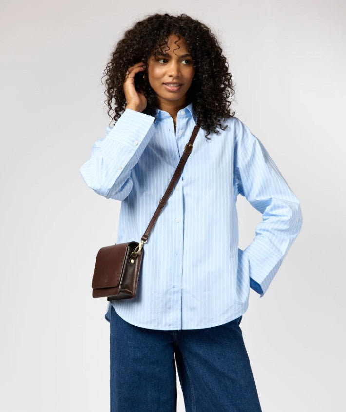 Sac Audrey Mini - Cuir Classique Chocolat