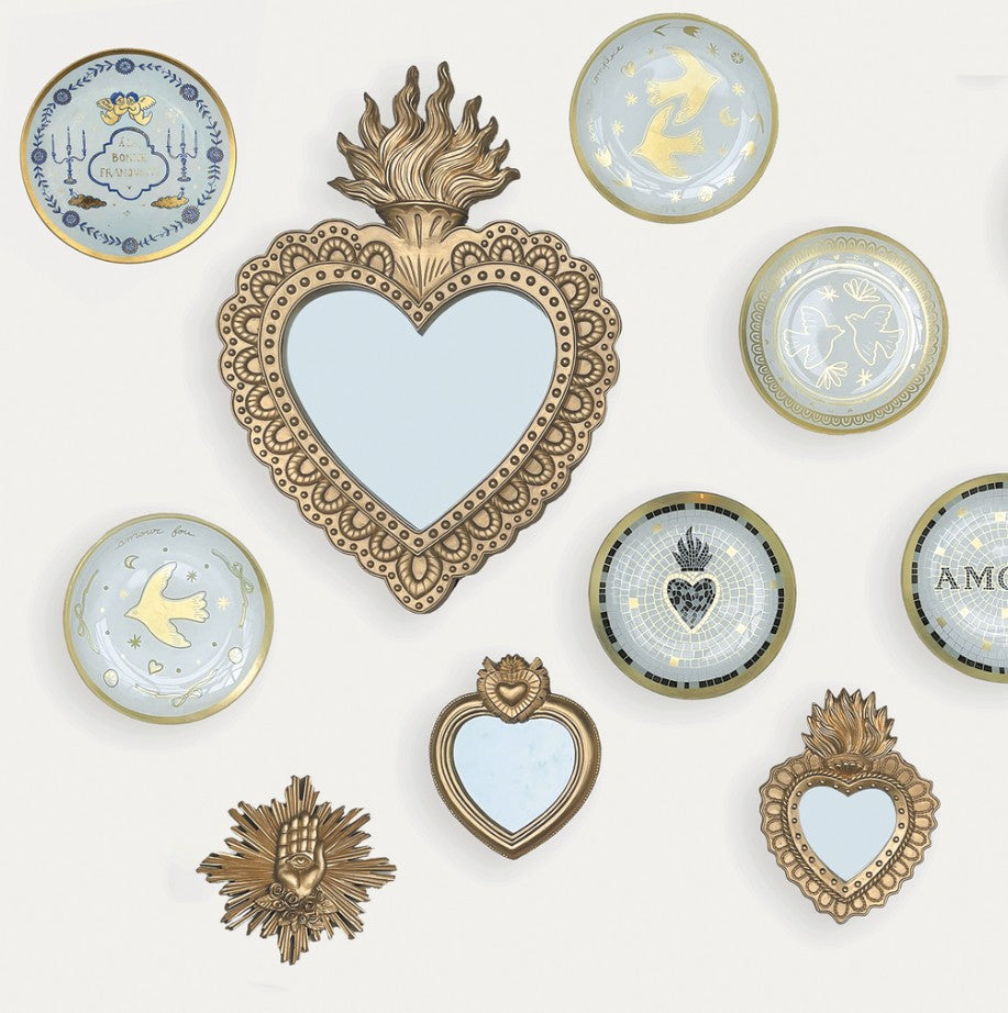 Assiette en verre - Oiseaux