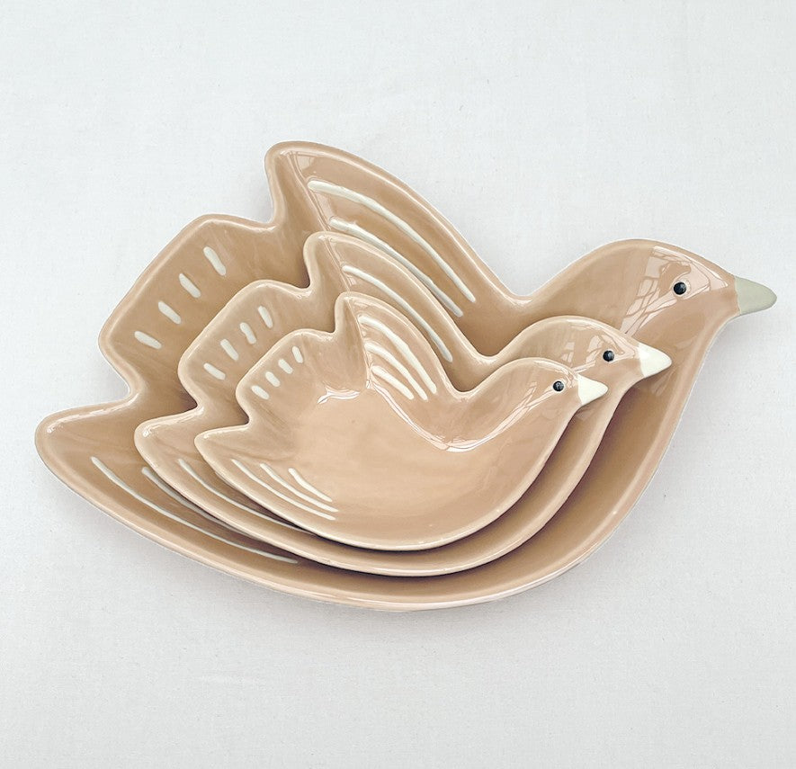 Coupelle cuicui oiseau pm - brun