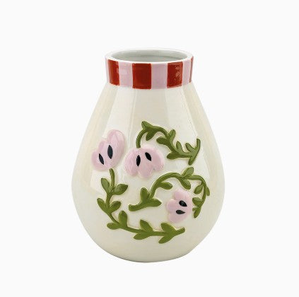 Vase - fleur rose - 019279