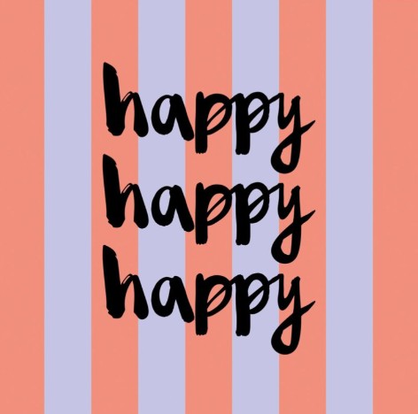 Serviettes en papier - Happy - 133003154