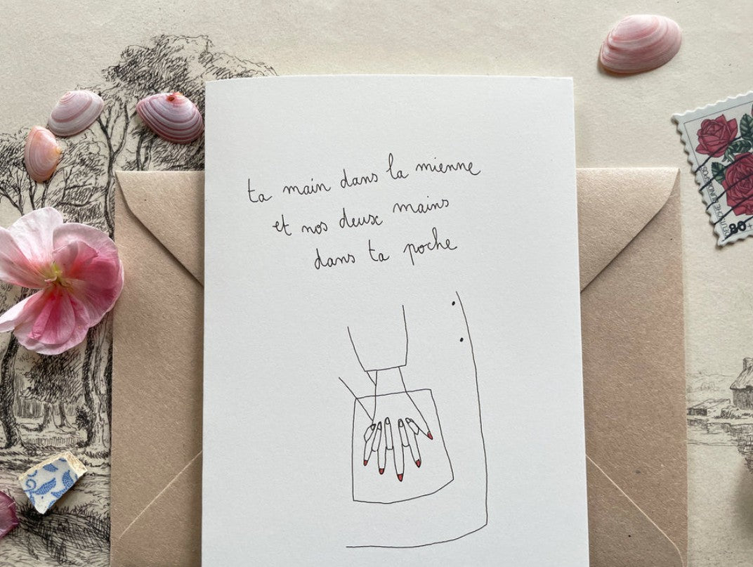 Carte Postale Double - Dans ta poche