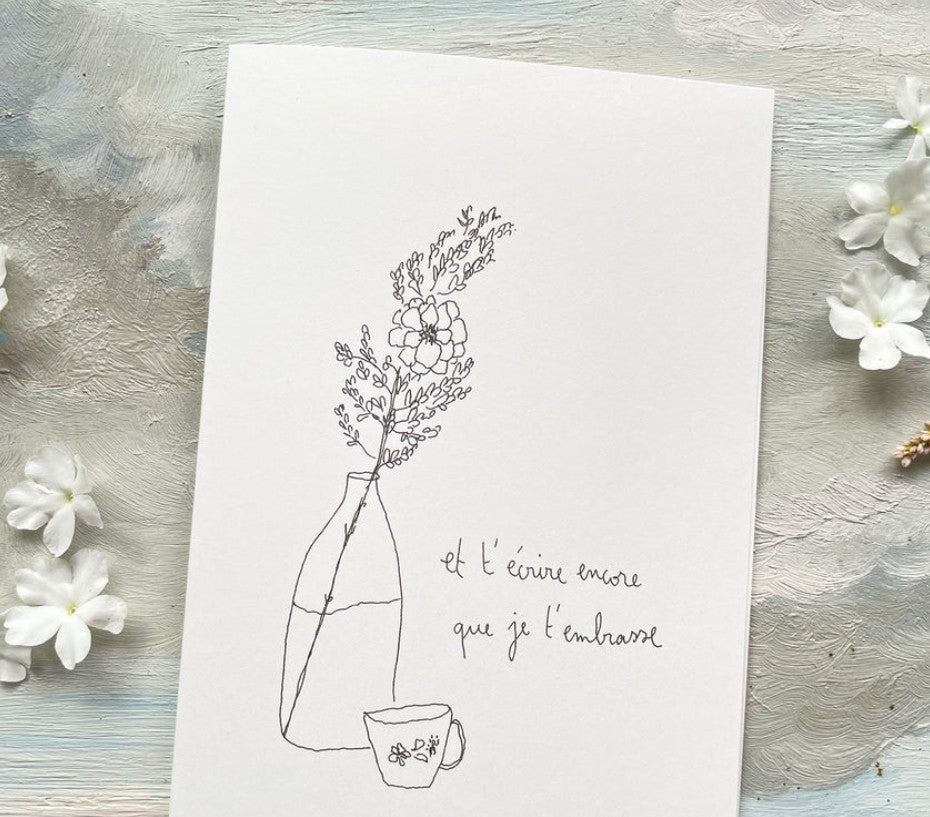 Carte Postale Double - T'écrire