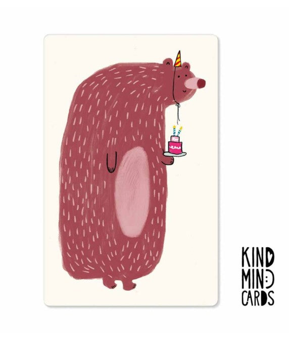 Carte postale Kind - Birthday Bear - KM0671
