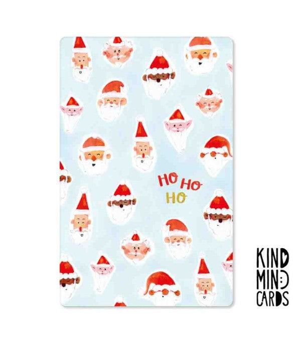 Carte postale - Ho ho ho santa pattern - XKM0130EN