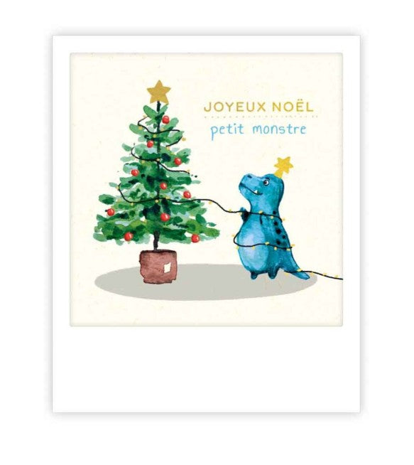 Mini carte postale - Noel monstre - XMP0206FR