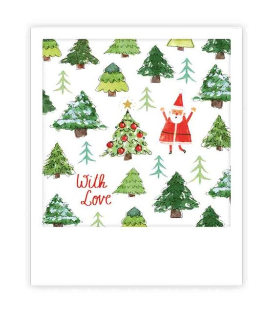 Mini carte postale - With love pattern - XMP0276EN