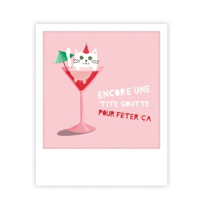 Mini carte postale - fêter ça - MP0622FR