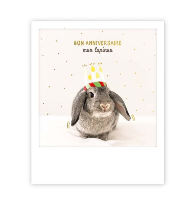 Carte postale - Bon Anniversaire Mon Lapinou - ZG1033FR