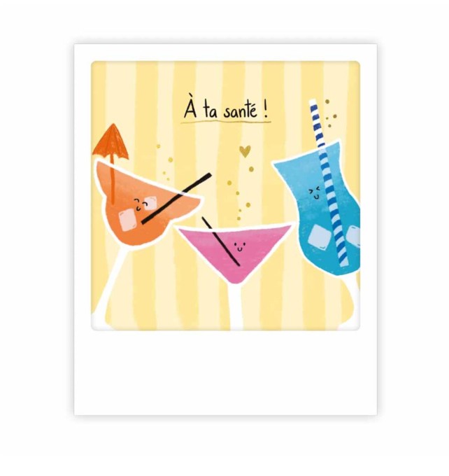 Mini carte postale - A ta santé - MP1119FR