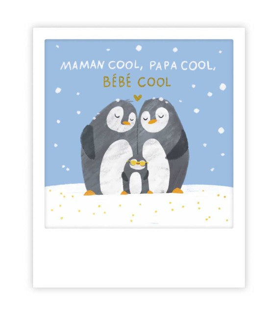 Mini carte - Maman cool, papa cool, bebe cool - MP1174FR