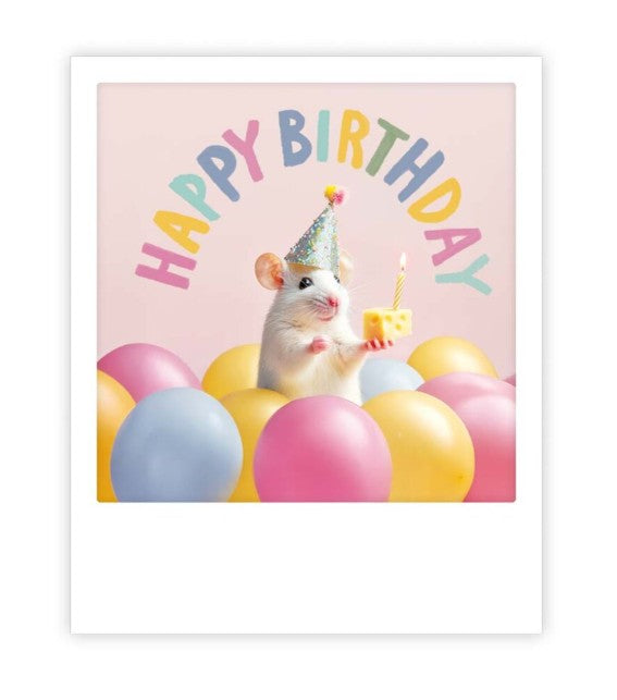 Carte postale - Happy birthday mouse - ZG1685EN
