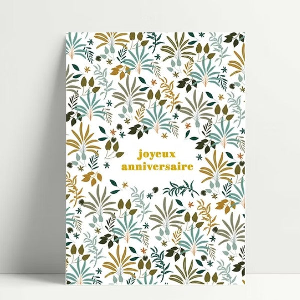 Carte simple - Rosie - Jungle anniversaire