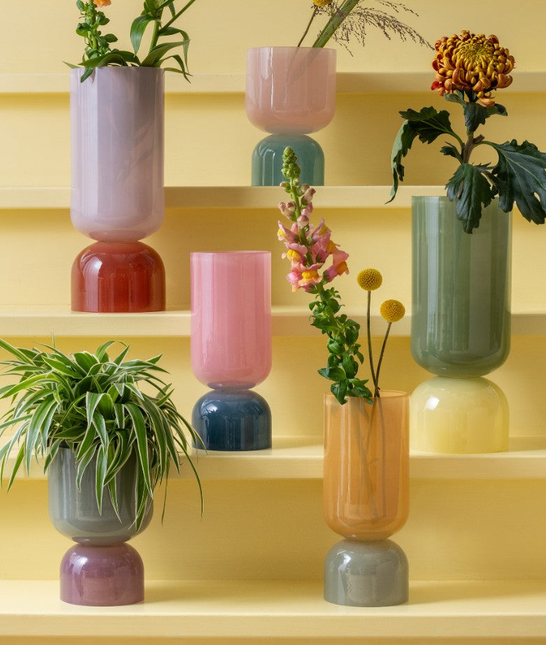 Vase - Variado Colores - L - pink/ochre