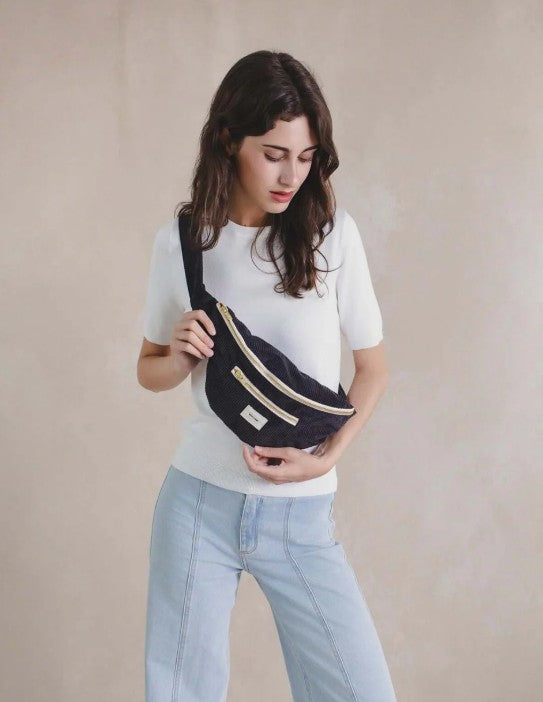 Sac banane - Jenna - bandoulière noire