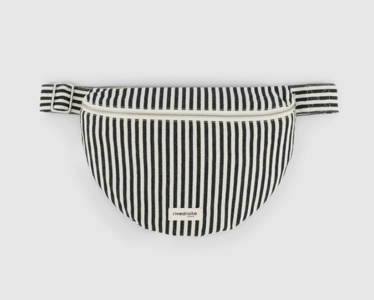 Custine XL - Le sac Banane XL - Rayé noir et blanc - printemps 2026