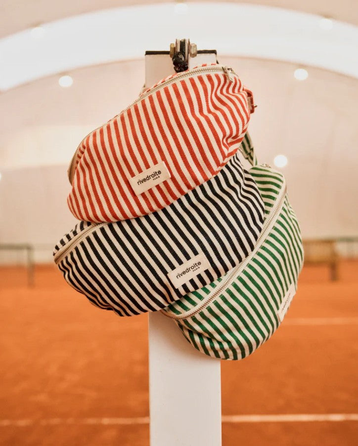 Custine - Le sac Banane - Rayé vert et blanc - printemps 2026