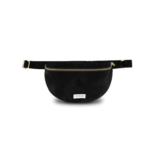 Custine - Le sac Banane - Noir Ciré - automne 2025