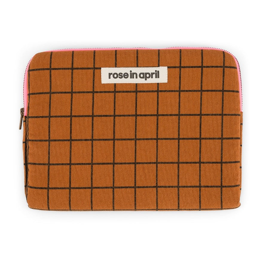 Pochette iPad Anouk - School check - Ginger