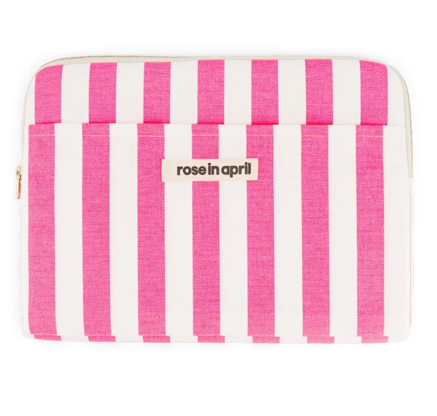 Pochette d'ordinateur Octave 13"/14" - Rayures - Neon Pink