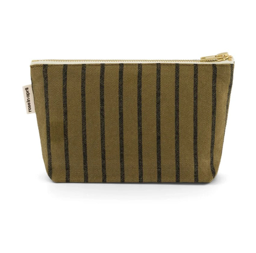 Pochette Sofia - Rayures -  Tennis Olive