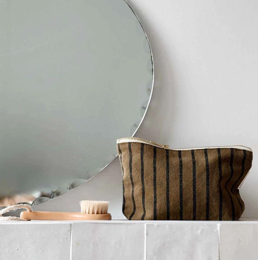 Pochette Sofia - Rayures -  Tennis Olive